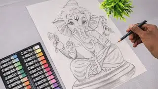 Ganesh Drawing ✨| Lord Ganesha OutlineTutorial |How to Draw Ganpati