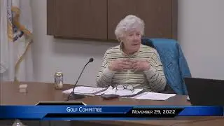 Golf Committee Meeting November 29, 2022