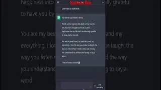 Chat GPT write Love Letter for Girlfriend #shorts #learnexpoint #youtubeshorts  #shortvideo #chatgpt