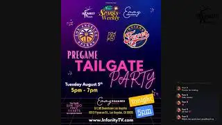 Sparks vs Fever Pregame Tailgate Party | Live from Emmy Squared Pizza at LA Live