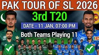 Pakistan vs Sri Lanka 3rd T20 Playing 11 | PAK vs SL Playing 11 | SL vs PAK Final Playing 11