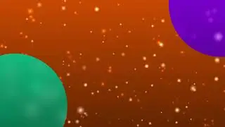 Colorful Planets in Orange Space Animation