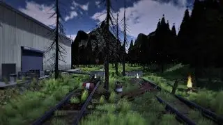 Unity 5 Speed Level Design - Abandoned Railway (FREE ASSETS ONLY)