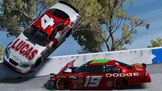 NASCAR Racing Crashes #115 - BeamNG Drive