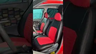 From plain to wow &mdash; custom seats ❤️ #cartransformation #customcarinterior #customseats #shorts #car