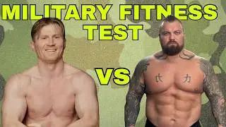 Magnus Midtb&oslash; & Worlds Strongest Man vs British Army Fitness Test