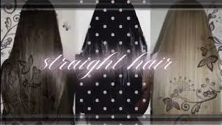 natural straight hair 𓏲ּ𝄢