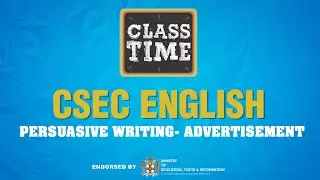CSEC English | Persuasive Writing- Advertisement - June 10 2021