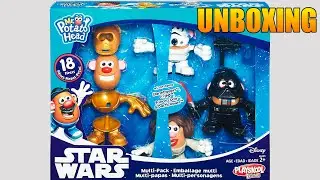 Mr. Potato Head Star Wars Darth Vader, Princesa Leia, C3PO | Unboxing Patatas Satar Wars