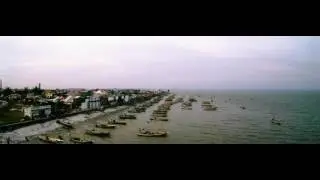 kenjeran beach cinematic shot.