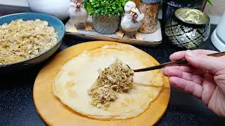Невероятно СОЧНАЯ НАЧИНКА из отварного мяса и капусты для блинов пирогов кулебяк и пирожков!