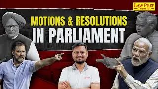 CLAT 2026 : Motions and Resolutions in Parliament | CLAT Exam | By Swatantra Sir