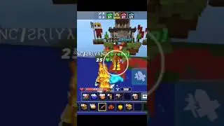 Smooth PvP with attack button in bedwars!!|Blockman GO|#blockmango #bedwars #shorts