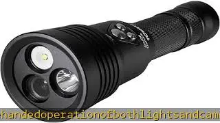 MERA1080 1000 Lumen Divelight with Integrated 1080P HD Underwater Camera, Black, Compact