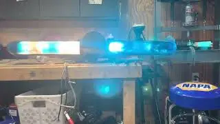 Federal signal jet sonic light bar vintage police beacon Chicago Pd