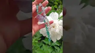Колье из флюорита и циркона 💎