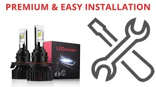 H13 9008 LED Headlights Kits Bulbs for Cars Trucks 6500K Xenon White
