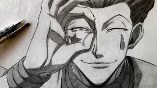 How To Draw Hisoka Morow | Step by Step Drawing Tutorial | Hunter x Hunter #hunterxhunter#anime#art