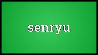 Senryu Meaning