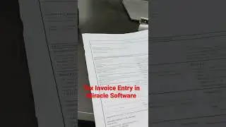 Tax Invoice Entry in Miracle Software
