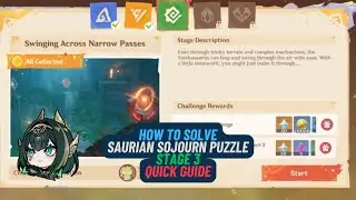 Saurian Sojourn Puzzle Stage 3  - Quick Guide | Genshin Impact Nod Krai 