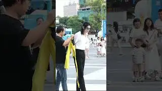 Amazing！Michael Jackson imitation show！ #Moonwalk