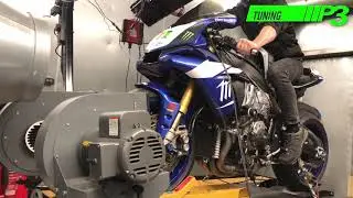 Yamaha YZF R1M Full Custom ECU Mapping using Flash Tune software with Akrapovic Full race serpent sy