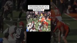How To Set Up Pass Rush Counters 🫡🧬 #dlinedna #football #footballplayers #passrush #dline #oline