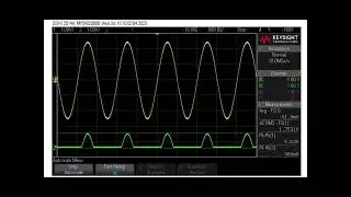 DSO input and output waveforms of clipper circuit