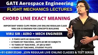 what is chord line in Airfoil | Aerospace Engineering GATE preparation lectures | flight mechanics