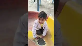 Kid Stuck on a Broken Slide 😱 #short #viral #sad yt short