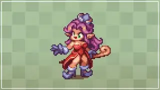 Angela from Trials of Mana - Pixelart Timelapse