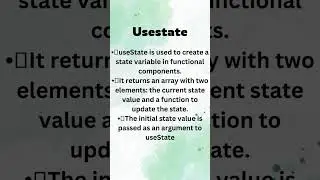 USESTATE HOOK
