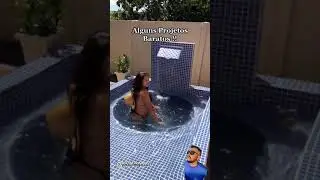 Projetos de Baixo Custo piscininha de Caixa D&rsquo;&aacute;gua!!#shortvideo #piscininha