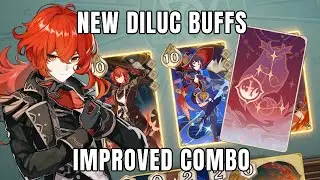 New Diluc Buffs Helps Reach His Three Hit Combo Easier! | Genshin TCG