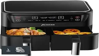 Panana Air Fryer 8.5QT 6 in 1 Air Fryers Dual Zone 2