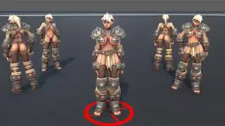 barbarian woman standard assets third person AI