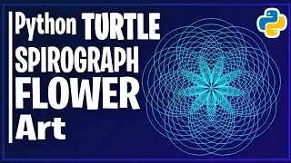 How to Draw Beautiful Flower using Python Turtle | Python Turtle Graphics Tutorial | Turtle Design