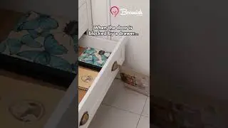 When the door is blocked by a drawer #door #hacks #open #easy