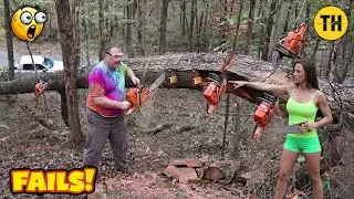 TOTAL IDIOTS AT WORK #14 | Ultimate Chainsaw & Girl Fails | Instant Karma 2026