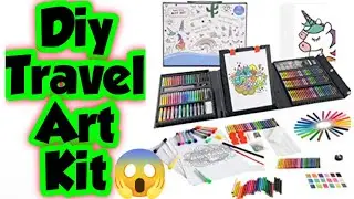 Diy Art Kit/homemade travel art supplies/how to make travel art kit at home/diy travel art kit