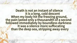Death is not an instant of silence; it is a long, cold descent.