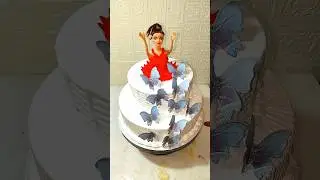 unique beautiful doll cake design #trendingvideo #snscakes #viralvideo #viralshort #video #cake