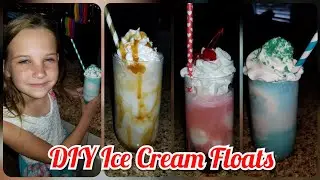 3 DIY Summer Ice Cream Floats | Butterbeer |  Shirley Temple | Pop Rocks