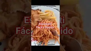 Espagueti F&aacute;cil y R&aacute;pido #comida #espagueti #hogar #comidacasera