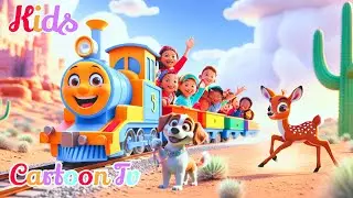 Kids Happy Train Adventure Cartoon With Song | 3D Animation cartoon || Rainbow Kids Train #hindi