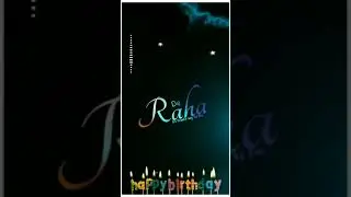Happy Birthday template video|black screen background effects hd||#rashmitutorial #birthdaytemplate