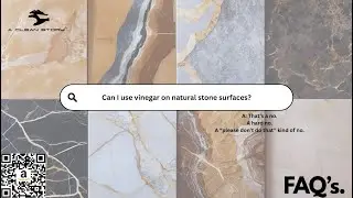 Can I use vinegar on natural stone surfaces?