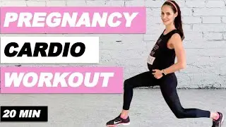 20 MIN PREGNANCY CARDIO WORKOUT | Prenatal Low Impact HIT For Full Body | Every Trimester!