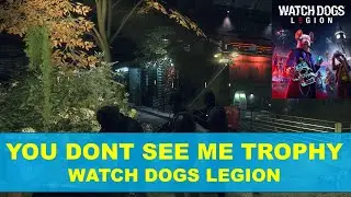 How to Escape Pursuit Level 5 doing A Statue Emote | You Dont See Me Trophy | WATCH DOGS LEGION